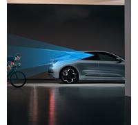 Gdfnmogo Car Blind Spot Mirror, Adjustable 360° Rotating Convex Glass Mirror with ABS Housing, for Enhanced Rear Visibility and Lane-Changing Safety