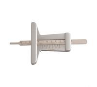 Gdfnmogo Car Tyre Tread Depth Measuring Ruler 0-50mm Metal Vernier Caliper Gauge Inspection Tool for Accurate Pattern Measurement and Wear Check in Cars, Vans