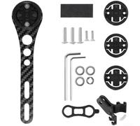 Gdfnmogo Carbon Fiber Bike Mount, Multi-Device Bracket | Road Riding, Action Cam Support, Dual Mount System, Riders, Carbon Fiber Construction