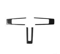 Gdfnmogo Carbon Fiber Steering Wheel Trim Cover Sticker for Ford for Mustang 2009-2013, Car Interior for Dashboard Decorative Decals, 1 Set