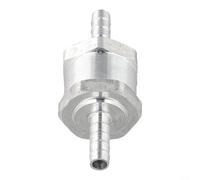 Gdfnmogo Check Valve for Fuel Air Water Pipe - Single Way Non Return Inline Valve Compatible with 6mm 8mm Hose, Aluminum One Way Valve for Ho(6mm)
