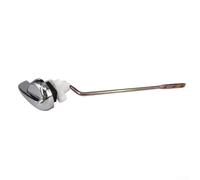 Gdfnmogo Chrome Toilet Flush Lever Handle for Side Mount Compatibility, Durable Metal Coating with Copper Rod, Easy Install for All Ages, Mo(Side-Mounted Wrench)