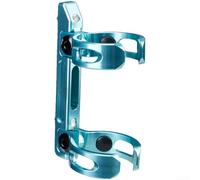 Gdfnmogo CNC Aluminum Folding Bike Seatpost Bottle Cage Adapter, For Brompton, For Dahon, For Birdy 32-36mm Tube Mount Holder Black(Green)