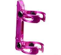 Gdfnmogo CNC Aluminum Folding Bike Seatpost Bottle Cage Adapter, For Brompton, For Dahon, For Birdy 32-36mm Tube Mount Holder Black(Red)