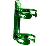 Gdfnmogo CNC Aluminum Folding Bike Seatpost Bottle Cage Adapter, For Brompton, For Dahon, For Birdy 32-36mm Tube Mount Holder Black(Postal Green)