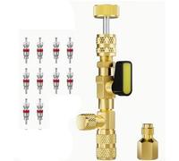 Gdfnmogo Copper Air Conditioning Valve Core Removal Tool, Quick Replace HVAC Wrench, 200Mm Compact Handheld Size, Fits Valves In Domestic AC Maintenance(B)