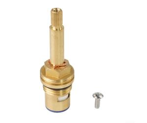 Gdfnmogo Copper Hot Water Valve Core,Bath Tap,Shower Bath Tap Valve,Cartridge Quarter Turn Flow Long Tall Stem Insert Tap Parts 75Mm (clockwise)