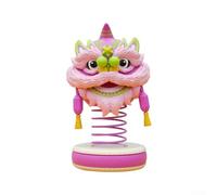 Gdfnmogo Creative Spring Lion Dance Car Ornament for Cars in the Car, Red Pink Yellow Decorative Hanging Accessory with High Universality Fitm(PURPLE)