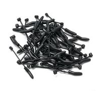 Gdfnmogo D-Rig Kickers Carp Fishing Accessories Rubber Hook Sleeves Anti-Tangle Aligners for Ronnie Rigs Terminal Tackle, Black, Sizes S 26mm M 32mm L 36mm, Carp(S 50pcs)