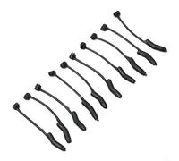 Gdfnmogo D-Rig Kickers Carp Fishing Accessories Rubber Hook Sleeves Anti-Tangle Aligners for Ronnie Rigs Terminal Tackle, Black, Sizes S 26mm M 32mm L 36mm, Carp(L 10pcs)