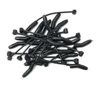 Gdfnmogo D-Rig Kickers Carp Fishing Accessories Rubber Hook Sleeves Anti-Tangle Aligners for Ronnie Rigs Terminal Tackle, Black, Sizes S 26mm M 32mm L 36mm, Carp(M 20pcs)