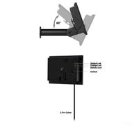 Gdfnmogo D4R Solar Panel Charger 4W Monocrystalline with 18000mAh Built-in Battery IP66 Waterproof 5V 2.4A Output DC Micro USB Type-C Compatible for Security Cameras