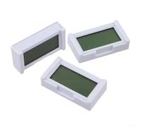 Gdfnmogo Digital Clock, Small Size with Clear LCD Display, Lasting PVC Construction, Guaranteeing For Easy Dashboard Visibility for Car and Office Use(WHITE)