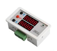 Gdfnmogo Digital Display Meter for DC6-30V Voltage and Current, 0-10V Input, 4-20mA Signal Detection, Embedded Panel Mount with LED Display, 78.1x42.6x24.8mm