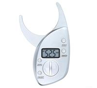 Gdfnmogo Digital LCD Body Fat Caliper for Accurate Skin Fold Measurement, 0.1mm Resolution with Portable Design, Silver Gray