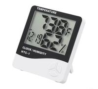 Gdfnmogo Digital Room Thermometer Hygrometer, LCD Display Temperature Humidity Gauge With Alarm Function, ABS Build, Accurate Climate Monitoring