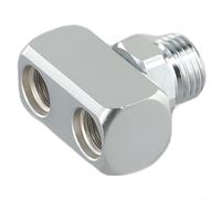 Gdfnmogo Diving Regulator Hose Adapter 9/16" to 3/8" Connector Splitter Chrome Plated Brass Low Pressure Scuba Dive Equipment Marine Grade