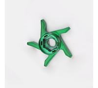 Gdfnmogo DIY Aluminum Carbon Fiber Star Drag for Baitcasting Fishing Reel, Precision Machined Lightweight Replacement Part with Relief Wrench, Compatible with Left and(Green Right)