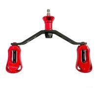 Gdfnmogo Double Rocker Handle for Spinner Reels, Compatible with Luvias, Stradic, Stella, Twin Power, Ultegra, Cardiff, Sephia, Sust(RED)