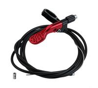 Gdfnmogo Dropper Seatpost Lever, 22mm Anodized Aluminum Alloy with Textured Grip for Secure Control, Compatible with Internal/External Routing Dropper Posts(RED)