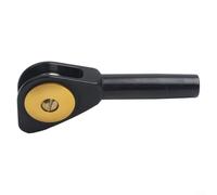 Gdfnmogo Dual Roller Fishing Rod Guide Tip with Double Ring, Metal Saltwater and Corrosion Resistant Visual Anchor Pulley Guide for DIY Fishing Rod(ZKKT)