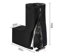 Gdfnmogo Dustproof Elliptical Machine Cover, Heavy-Duty 420D Oxford Fabric Protective Cover for Indoor and Outdoor Use, Fit for(55x 25x 65in)