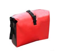 Gdfnmogo E-For Bike Pannier Bag 10L Waterproof PVC Saddlebag for Bicycle, Scooter and Baby Carriage Compatible with E-Bikes, Quick Disassembly Design(RED)