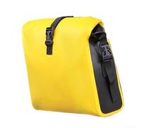 Gdfnmogo E-For Bike Pannier Bag 10L Waterproof PVC Saddlebag for Bicycle, Scooter and Baby Carriage Compatible with E-Bikes, Quick Disassembly Design(YELLOW)