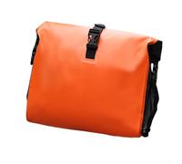 Gdfnmogo E-For Bike Pannier Bag 10L Waterproof PVC Saddlebag for Bicycle, Scooter and Baby Carriage Compatible with E-Bikes, Quick Disassembly Design(ORANGE)