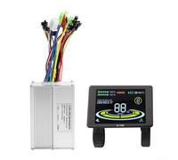 Gdfnmogo EBike Conversion Kit with Brushless Sine Wave Controller and H-100 Color Screen Display, For 36V350W/48V500W Hall and Hall-less