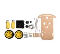Gdfnmogo Educational STEM 2WD Robot Car Chassis Kit with Tachometer Speed Encoders and 1:48 Gear Motors for Arduino Learning Obstacle Avoidance Line Tracking