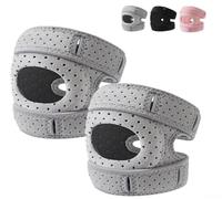 Gdfnmogo Elbow Guard for Sports Protection, Adjustable Breathable Nylon-TPR-Silicone Support, Guaranteed Non-Slip Comfort for Running, Training & Daily Use(LIGHT GRAY-2PCS)