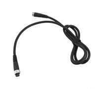 Gdfnmogo Electric Reel Power Cable for Daiwa 300/500/750MJ, Pure Copper Core with PVC Insulation, 45-200 cm Length Options, Black/Silver(1.5M)