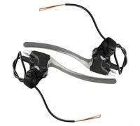 Gdfnmogo Electric Scooter Brake Lever with Integrated Cut Off Switch for Peace of Mind (Silver+Black)