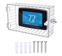 Gdfnmogo ermostat Lock Box wi Key Prottive Cover for Wall Mounted Tempeure Control Appaus Baby Child Pet Prottion Enclosure
