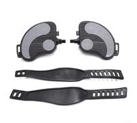 Gdfnmogo Exercise For Bike Pedals with Straps for Spin For Bike and Indoor Stationary Cycling, 9/16" or 1/2" Spindle, Non-Slip Textured Design with Adjust(C)