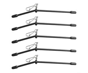 Gdfnmogo Fishing Anti-Tangle Feeder Boom Spacer Set, With Snaps Balance Connector Tackle, For Light Trolling Boat Sea Fishing Soft Bait Lure, 5 Pcs(9cm)