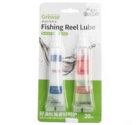 Gdfnmogo Fishing Reel Oil and Grease Set for Reel Care and Maintenance, 20ml Low Viscosity Lithium Complex Lubrication for Spinning and Baitcasting