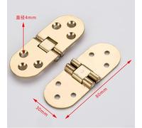 Gdfnmogo Flush Mounted Folding Hinge Self Supporting Zinc Alloy Cabinet Door Hinge for Folding Tables and Cabinets 80x30mm Silver Gold Finish Heavy Duty(Gold)