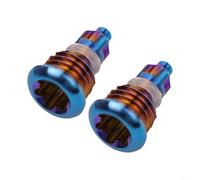Gdfnmogo For Bicycle Brake Lever Bleed Screws with O-Rings, Titanium Alloy Replacement Bolts For Magura MT2 MT4 MT5 MT7 MT8 Hydraulic Disc(Blue)