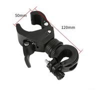 Gdfnmogo For Bicycle Handlebar Light Mount Clamp - 360° Rotating Flashlight Holder Bracket for Mountain and Road Bikes, Plastic with Secure