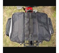 Gdfnmogo For Bicycle Panniers Waterproof 600D Oxford Rear Rack Saddle Bag with Double-Layer Zippered Compartments, Lightweight 500g Cycling Rack Bag for(red)