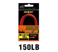 Gdfnmogo For Braided 8 Strands Fishing Assist Cord PE Hollow Core Binding Rope, Aramid Fibre High Cut Resistance and Heat Resistant Line for Hook Rigging, Low Visibility(150LB)