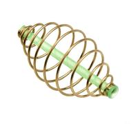 Gdfnmogo For Carp and Coarse Terminal Tackle Stainless Plus Cage Plastic Feeder Bait 10pcs Spring Inline Gold Construction Steel Fishing B (3.4cm)