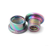 Gdfnmogo For Chainring Bolts 5Pc Crank Bolt Set for Single Chainring Mountain For Bike and Road For Bike Chainwheel Screws M8 Thread Compatible with Disc Triple