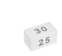 Gdfnmogo For CUBE Timer with 1/3/5/10 Minute Countdown Options for Home Kitchen Office and Workout, Silent Operation with Audible Alarm, White(TYPE-C)