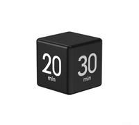 Gdfnmogo For Cube Timer with Gravity Sensor - 15/20/30/60-Minute Kitchen Countdown Timer for Cooking, Studying & Desk Focus, Portable 6.5 cm ABS Plastic Flip(black)
