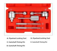Gdfnmogo For Jaguar, & For Range Rover 2.7L/3.0T/5.0L V6 Engine Timing Tool Kit for Camshaft and Flywheel Alignment - Metal Construction, 5-P