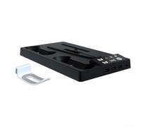 Gdfnmogo For PS5 Pro Stand Combining a Robust Cooling Mechanism With a Dedicated Spot For Your Game Controllers (Black)