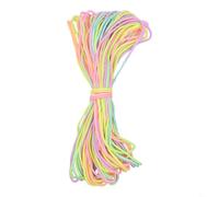 Gdfnmogo For Rainbow Colors Parachute Cord 31m 7 Strand Nylon and Polypropylene Rope for Camping Hiking Climbing Survival Emergency Gear and Crafting(light colorful)